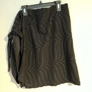 New Good American Leg Days Sarong Black Beach Swim Cove Up Women's size 2X-5X